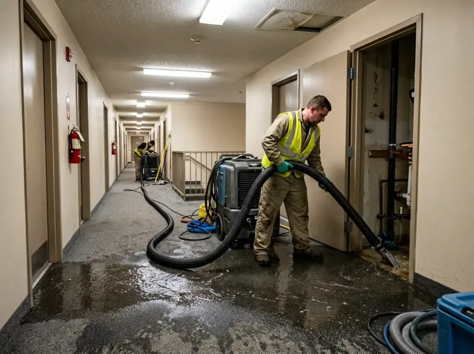multi-unit-apartment-hallway-f-005 — frequently asked questions, Emergency Burst Pipe Water Extraction & Removal in Old Fig…